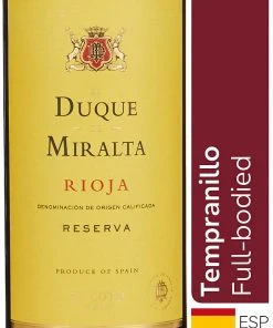 Wholesale 🥰 Red Wine El Duque De Miralta Rioja Reserva - Case Of 6 🔥