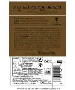 Coupon 🥰 Red Wine El Duque De Miralta Rioja Gran Reserva - Case Of 6 👏 -Wine, Beer Sales Store SD FD F23A 00388368 NC X EC 2