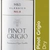 Cheap 👏 M&S Classics White Wine Pinot Grigio - Case Of 6 ⭐ -Wine, Beer Sales Store SD FD F23A 29116928 NC X EC 0