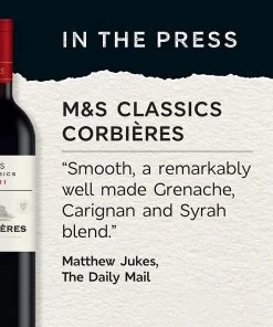 Brand new 🌟 M&S Classics Red Wine Corbieres – Case Of 6 🥰 -Wine, Beer Sales Store SD FD F23A 29119929 NC X EC 4