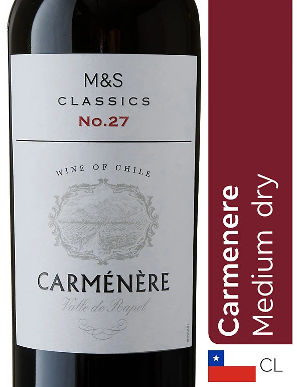 Flash Sale π₯ M&S Classics Red Wine Carmenere - Case Of 6 π 3 Flash Sale π₯ M&S Classics Red Wine Carmenere - Case Of 6 π