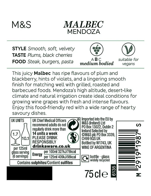 Top 10 𧨠Red Wine Sabroso Malbec - Case Of 6 π€© 4 Top 10 𧨠Red Wine Sabroso Malbec - Case Of 6 π€© - Image 2