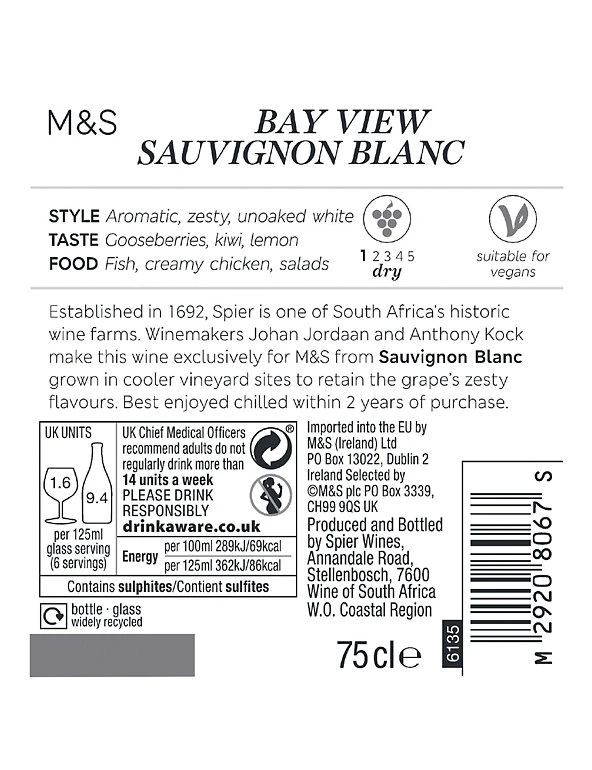 Deals π White Wine Spier Bay View Sauvignon Blanc - Case Of 6 π 5 Deals π White Wine Spier Bay View Sauvignon Blanc - Case Of 6 π - Image 3
